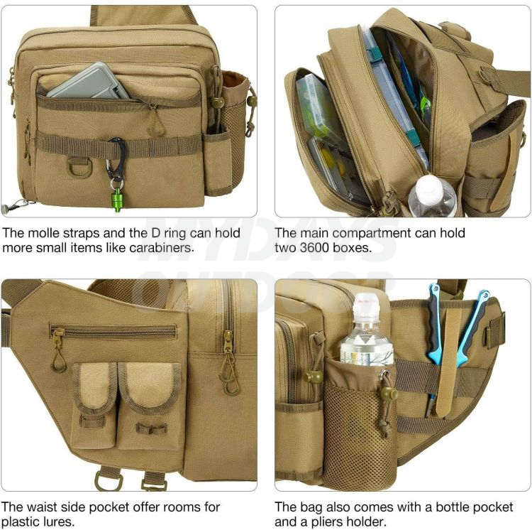 Рюкзаки для рыболовных снастей Cross Body Outdoor Fishing Storage Pack MDSFS-1