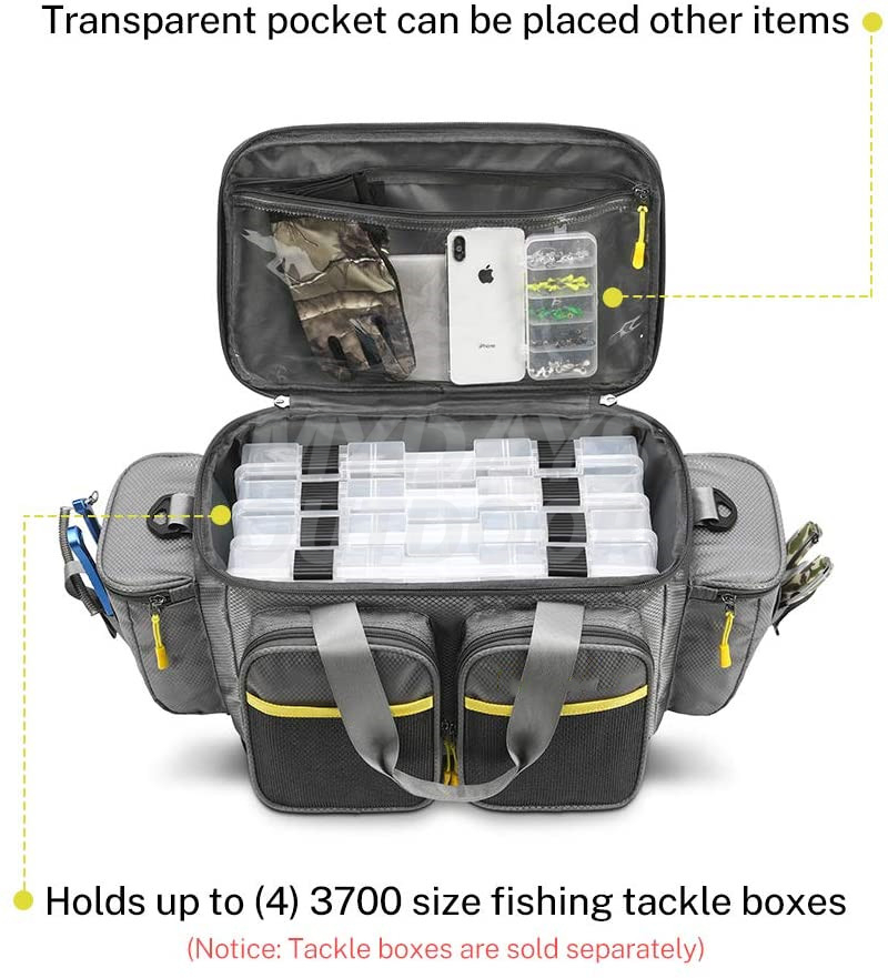 Сумка для хранения рыболовных снастей с мягким плечевым ремнем и нескользящим основанием MDSFT-7