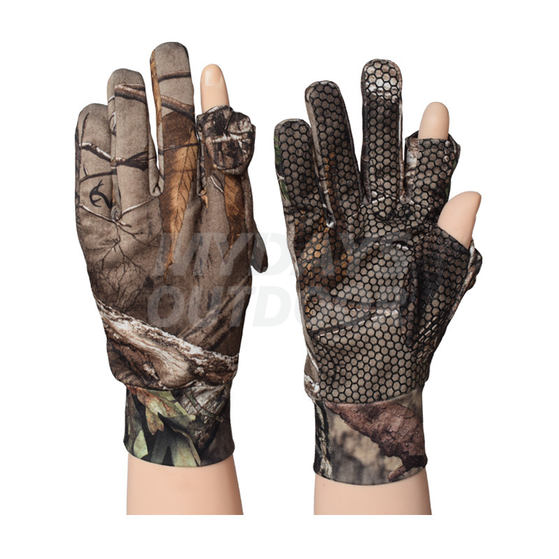 Камуфляжные перчатки без пальцев для охоты МДША-20