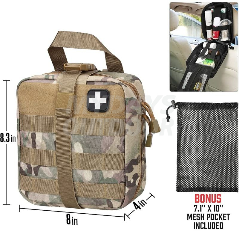 Тактическая медицинская сумка первой помощи с несколькими карманами, легкая медицинская сумка MDSTA-17